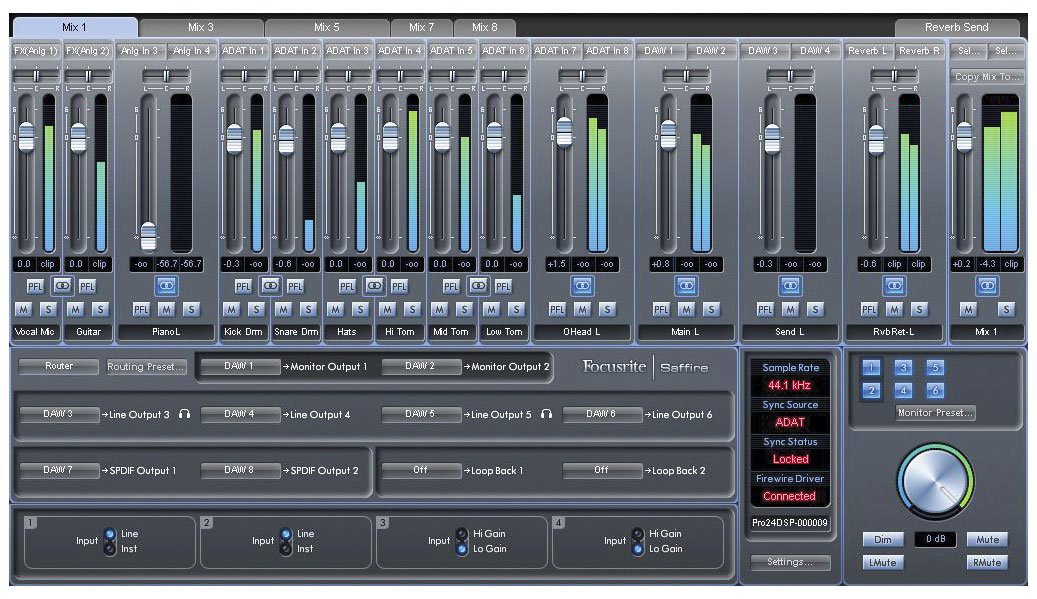 Focusrite Saffire PRO 24 DSP | Audio interface - SONOLOGY